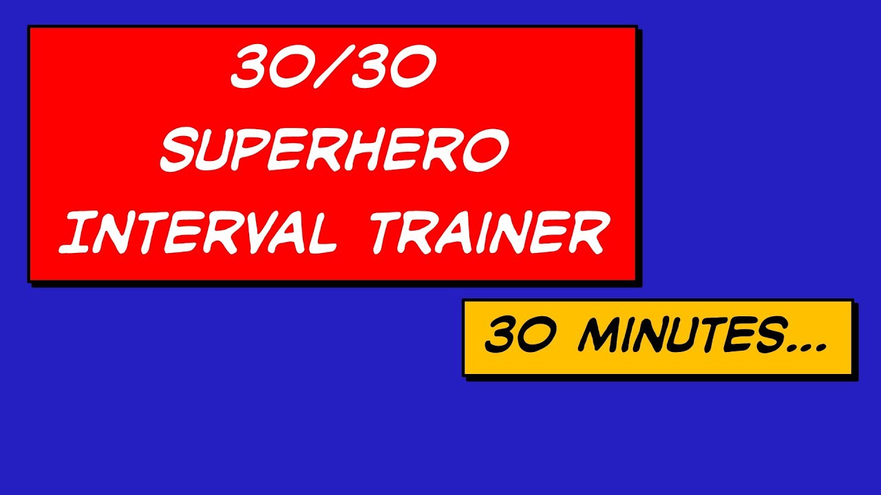 30/30 timer - HIIT interval training - 30 seconds on, 30 seconds off ...