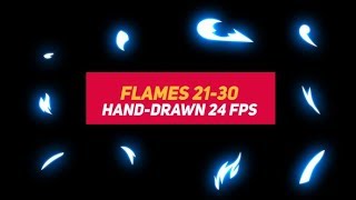 Liquid Elements 2 Flames 21-30 | After Effects Template | Elements