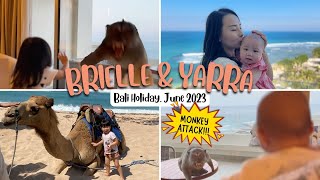 MONKEY ATTACK!!! Brielle &amp; Yarra Simpson - Bali Holiday at Hilton | Dinner at Si Jin - June 2023