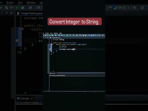 How to Convert integer to String in java? #coding #java #javacoding # ...