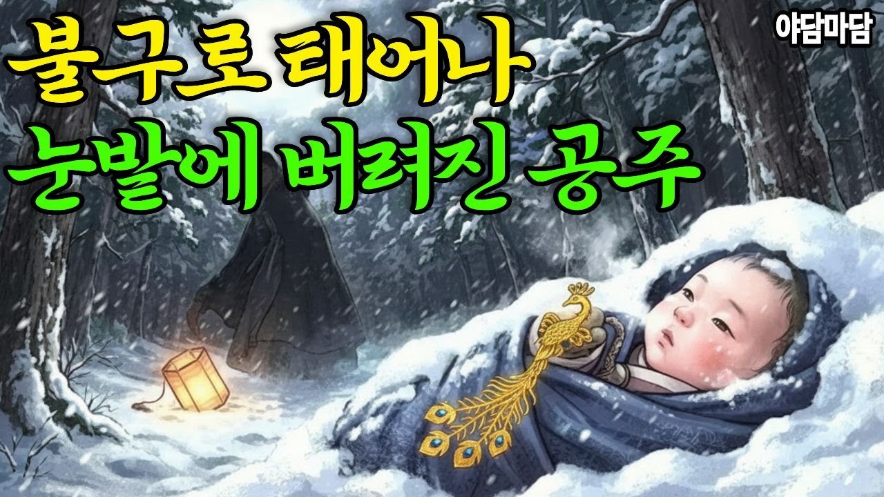 [야담마담]  불구로 태어나 눈덮인 낭떨어지에 버려진 공주, 벼랑끝에서 기적을 만나다. / #감동사연 / #권선징악 / #인과응보 /# 야담