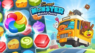 [lunosoft]Sweet Monster™ Friends Match 3 Puzzle | Swap Candy screenshot 4