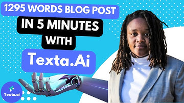 How To Use Texta AI To Write Blog Post |1295 Words Blog Post In Less Than 5 MINUTES with TEXTA AI