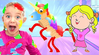 Ivy Made a REAL Cupcake Unicorn! 🦄