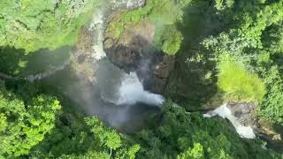 The Zip line at seven falls lake sebu, Philippines￼ Over 600 feet Above ￼the ground￼