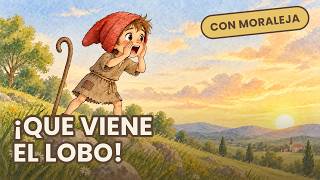 El Pastorcito Mentiroso y el Lobo | Fábula con Moraleja para Niños 🐺Cuento Educativo