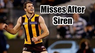 Each AFL Teams Last Miss After the Siren