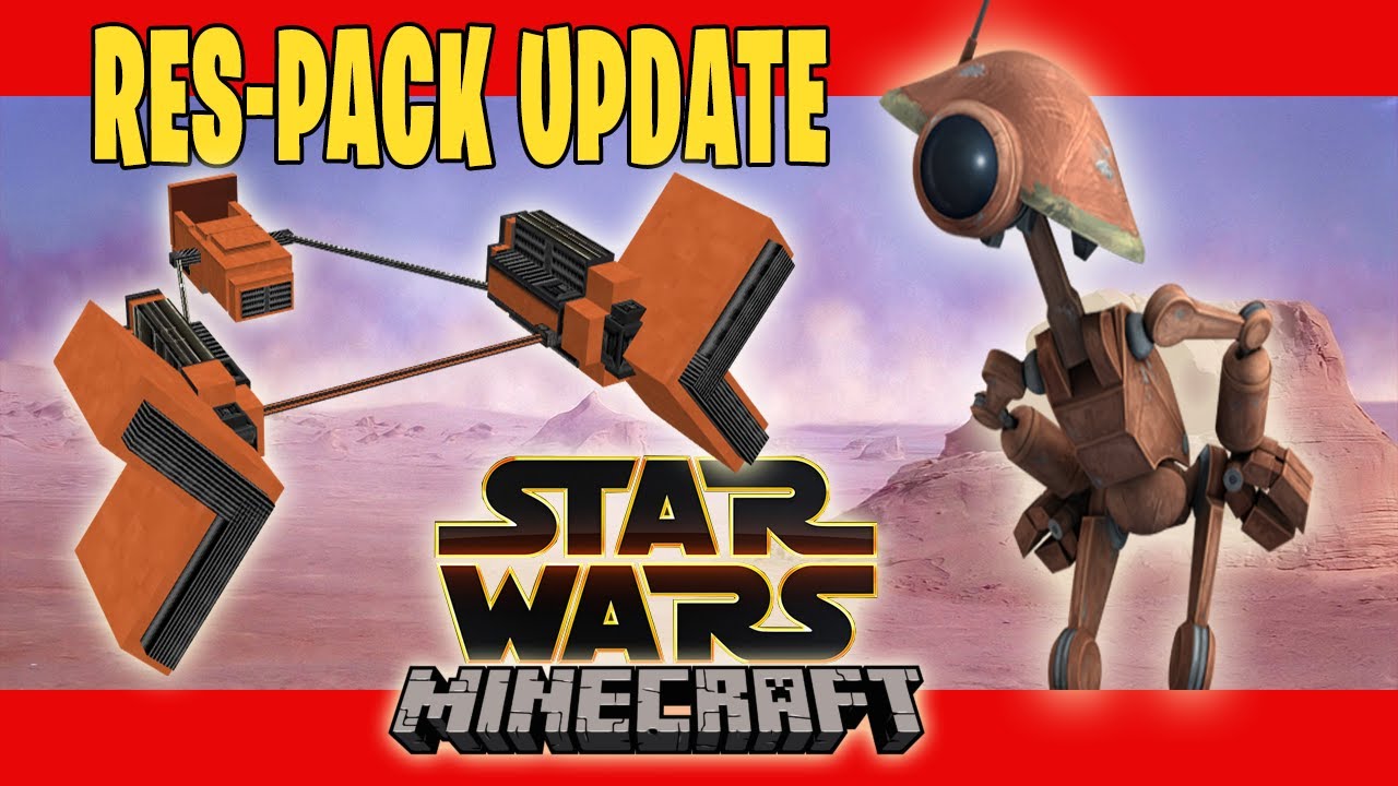 STAR WARS MINECRAFT SERVER: RES PACK *UPDATE* - YouTube