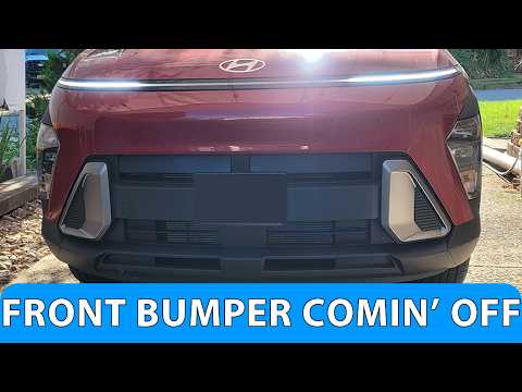 How to remove 2024–2026 Kona front bumper