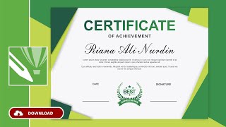 Free .CDR.! Cara Membuat Sertifikat Dengan Coreldraw X7