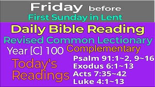 2025.March.7.FRIDAY, before First Sunday in Lent: Revised Common Lectionary Year [C]-100