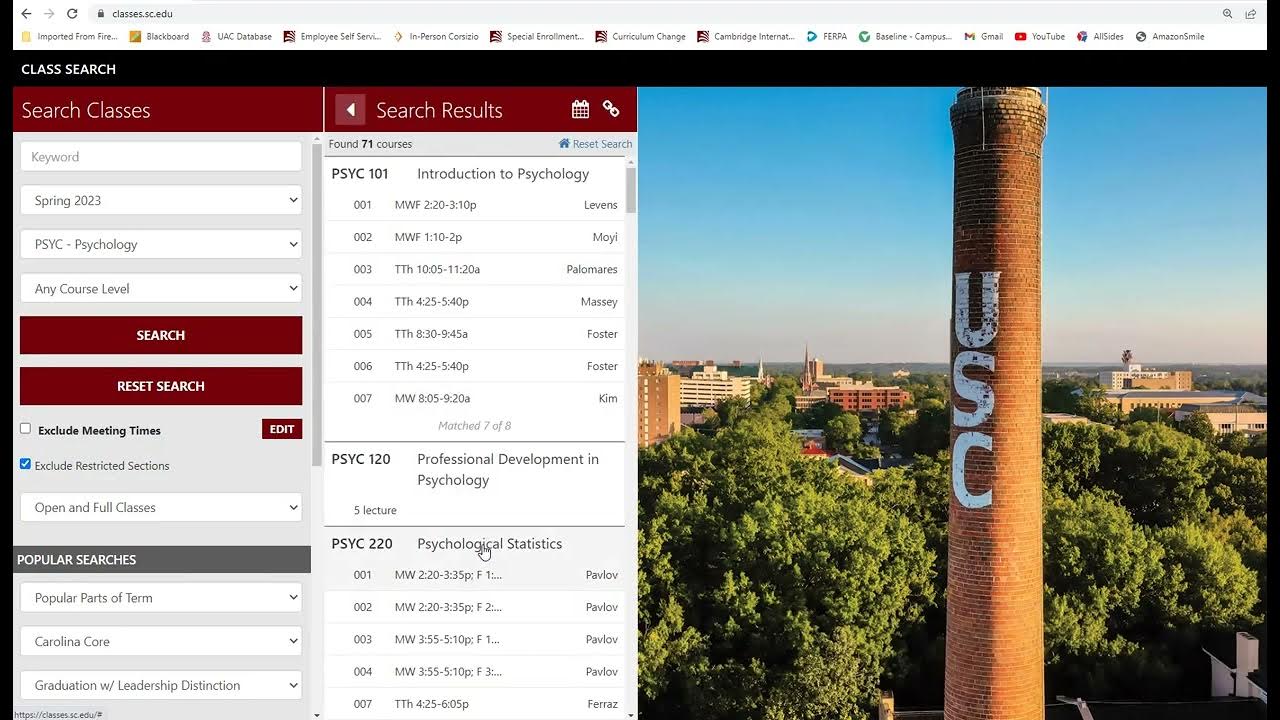 Class search. Class search