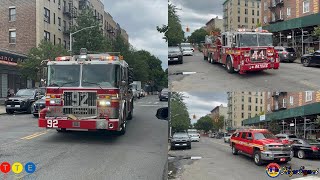 60 FPS 2026: FDNY Engine 92, Tower Ladder 44 & Battalion 17 Responding To Box 2568