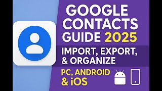Google Contacts Guide 2025 Import, Export,  & Organize Contacts on PC, Android & iOS screenshot 2