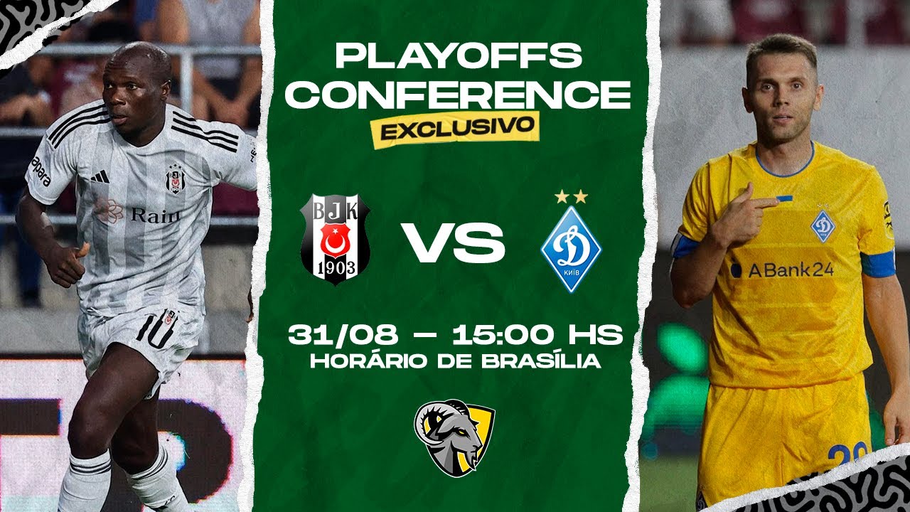 Besiktas x Dínamo Kiev: onde assistir ao vivo e horário do jogo hoje  (31/08) pela Conference League, Futebol