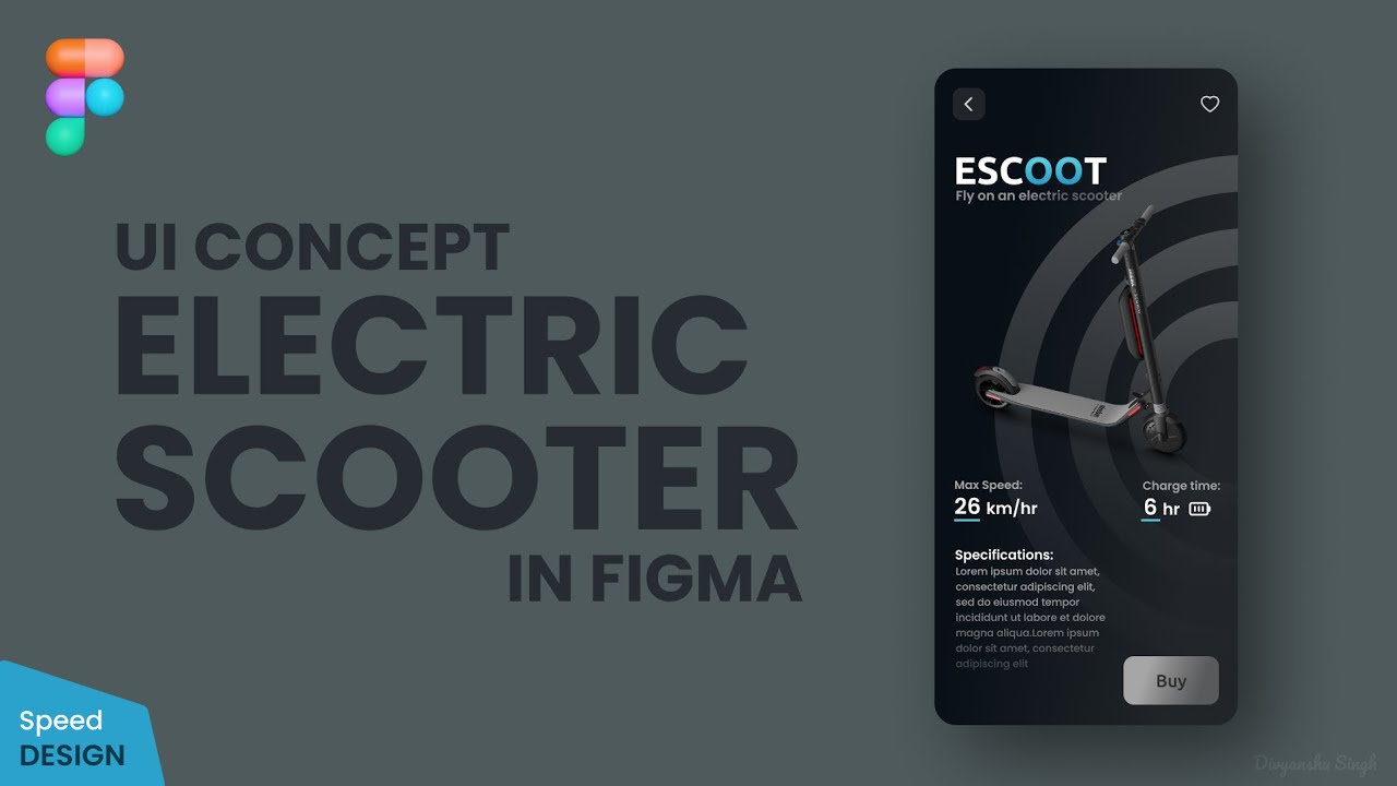 Electric Scooter App UI Design in 
