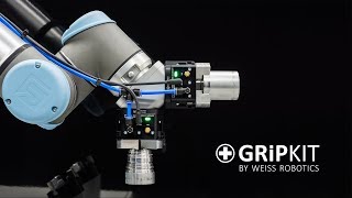 Maschinenbeladung mit dem Weiss Robotics GRIPKIT-PZ1 und UR10