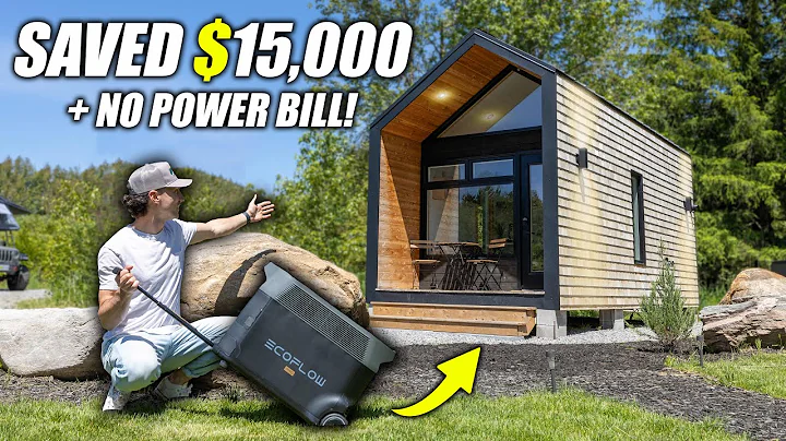 Cheap & Simple Off Grid Tiny Home Solar Setup - Anyone Can Do This!