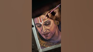 Sourabh raaj jain as Krishna 💖✨||#trending #viralvideo #shorts #artist #oilpastel #krishna #art