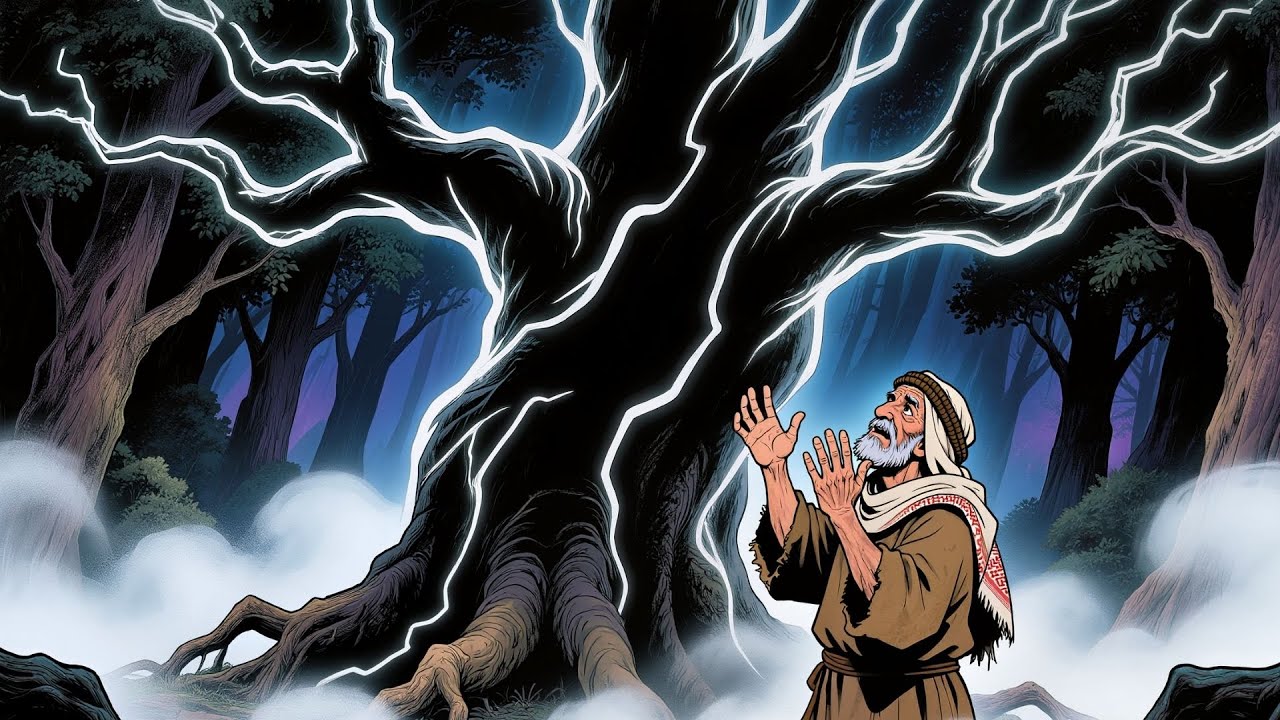 قصة الشجرة الملعونة التي كشفت الظلام في روح الرجل العجوز