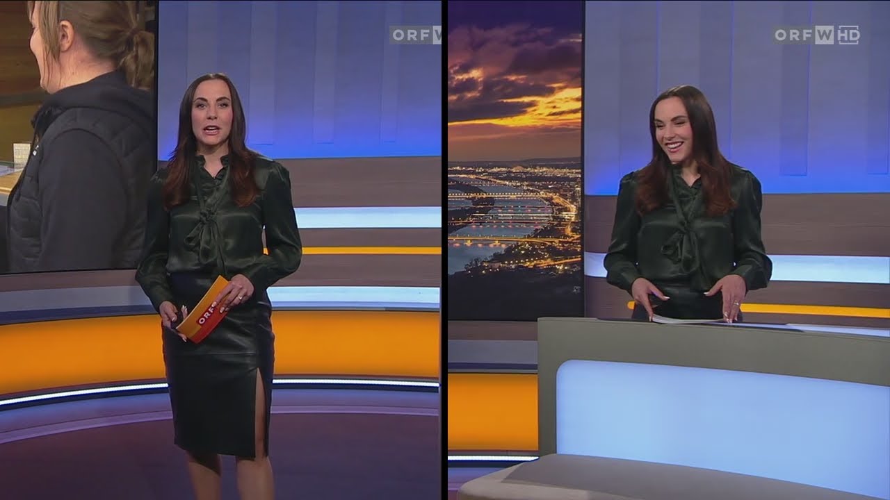 Leather Skirt Satin Pussy Bow Blouse Carmen Ludwig 20250326