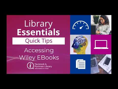 Accessing Wiley Ebooks