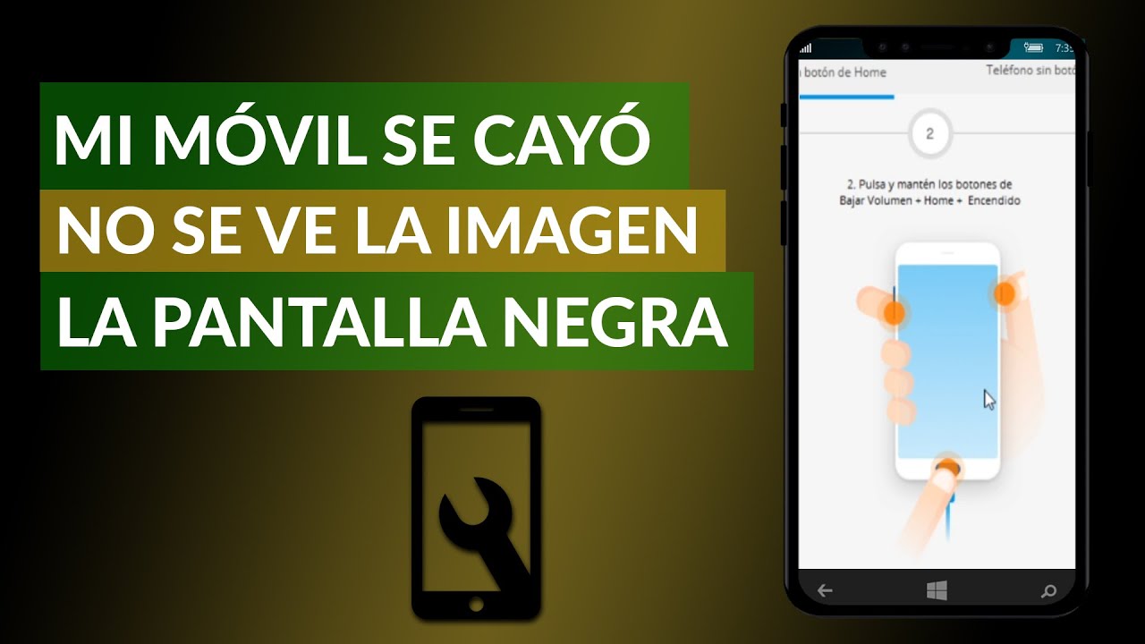 Mi Móvil se cayó y no se ve la Imagen, se Queda la Pantalla Negra