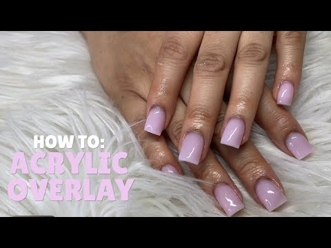 Pastel Pink Acrylic Overlay Nails | How to do Acrylic Overlay | Acrylic Nail Tutorial | Clarissa Ama