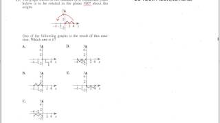 ACT Test 3 Math. Question 19.