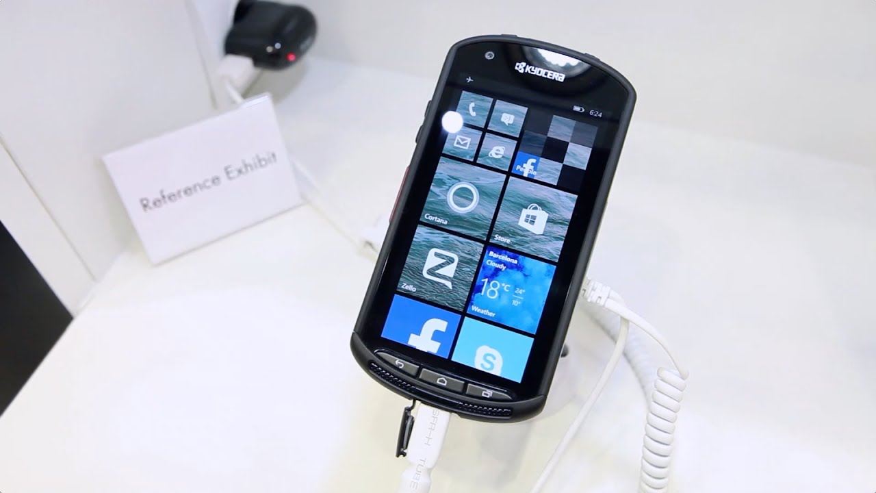 Kyocera Windows Phone Protoype hands-on - YouTube