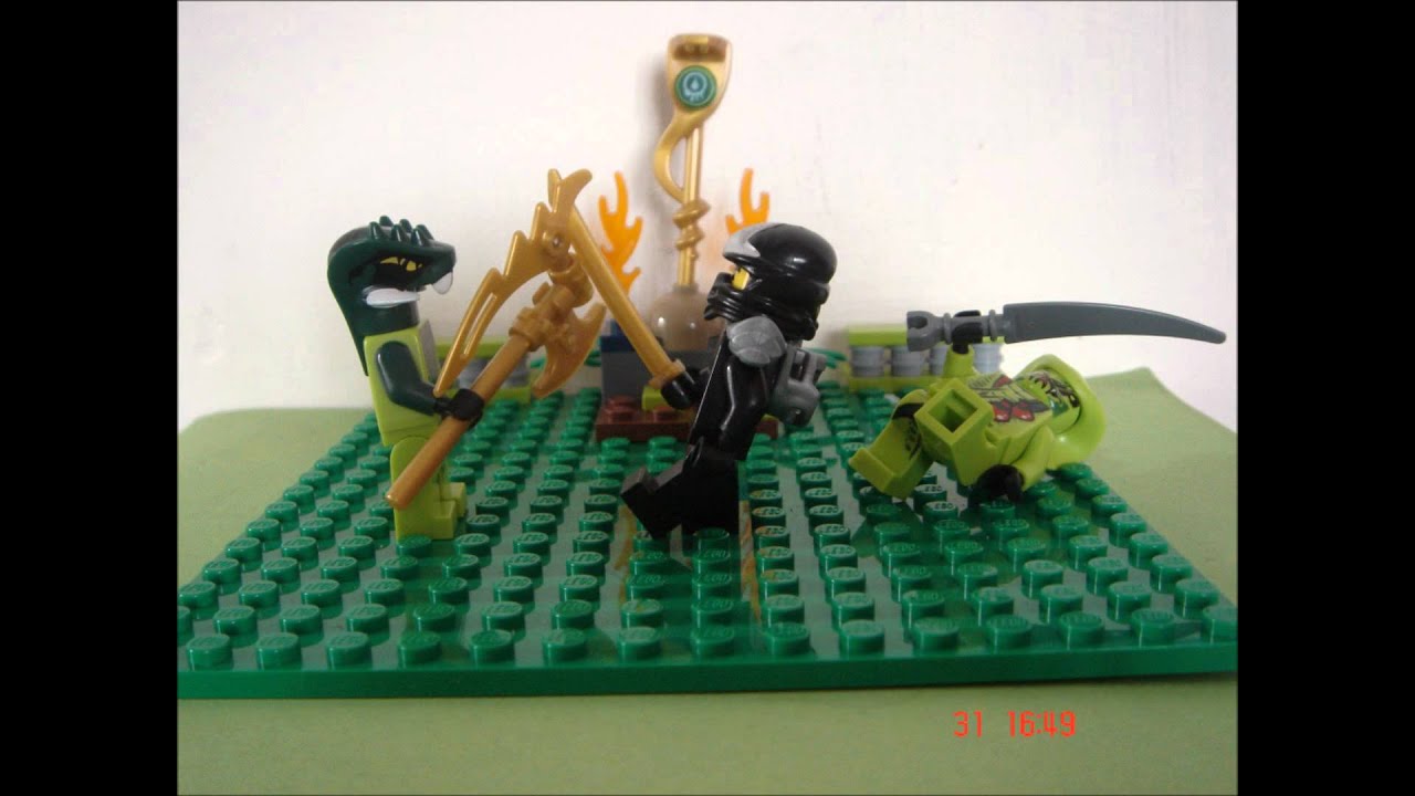 Lego Ninjago Stop Motion Fight- Cole vs The Venomari