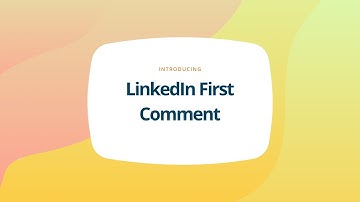 Schedule a LinkedIn First Comment with Loomly