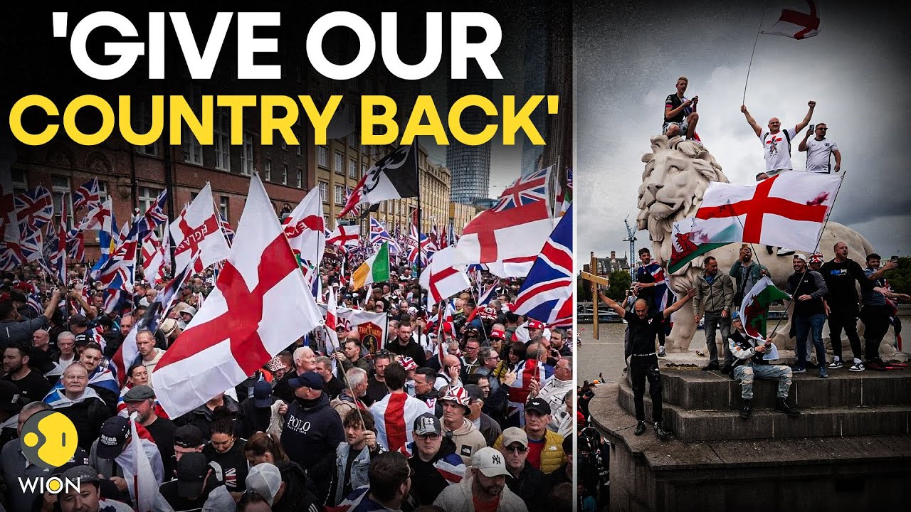 London Protests LIVE: Clashes in London as 111,000 Join Far-Right Rally Against Immigration | WION