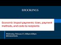 Economic impact payments: Uses, payment methods, and costs to recipients