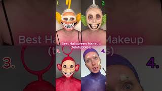 Best Tiktok Halloween Makeup Trend (teletubbies)! #shorts #viralshorts