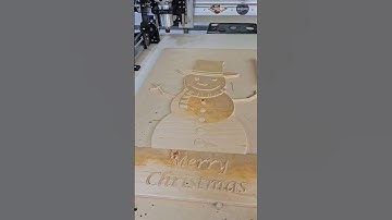 CNC Christmas Snowman Update #shorts #longmill