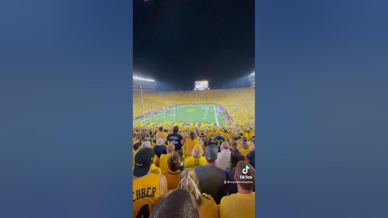 University of Michigan Football Night Game. Go Blue! YouTube