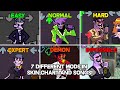 7 Different Mods In Skin,Chart and Songs | Dadbattle - Friday Night Funkin Mod Showcase (Difficulty)