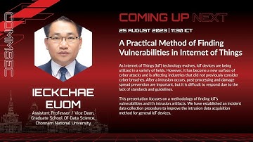#HITB2023HKT #COMMSEC D2 - A Practical Method Of Finding Vulnerabilities In IoT - IeckChae Euom