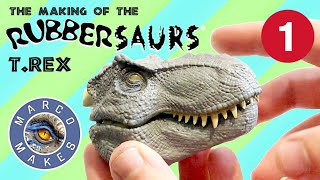 Making the Ultimate Rubber T. REX Figure - Sculpting the Head - Episode 1