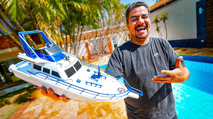 COMPREI UM BARCO NOVO PARA MEU PAI