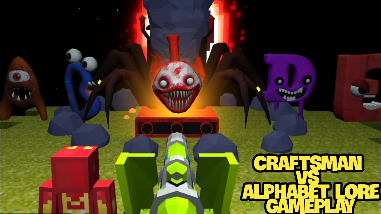 Craftsman vs alphabet lore gameplay walkthrough game review