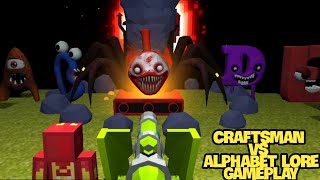 Craftsman vs alphabet lore gameplay walkthrough game review screenshot 2