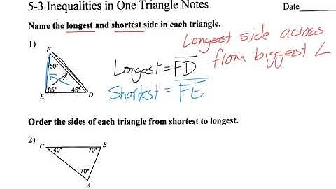 5-3 Inequalities in One Triangle Notes video