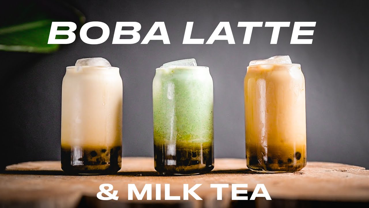 BOBA LATTE: CAFÉ con PERLITAS de TAPIOCA + MILK TEA