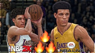 BIG BALLER BRAND!!! NBA 2k18 VS NBA Live 18! ITS NOT REAL EVEN CLOSE FAM
