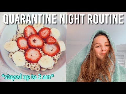 Видео: My Quarantine Night Routine (Vlog)