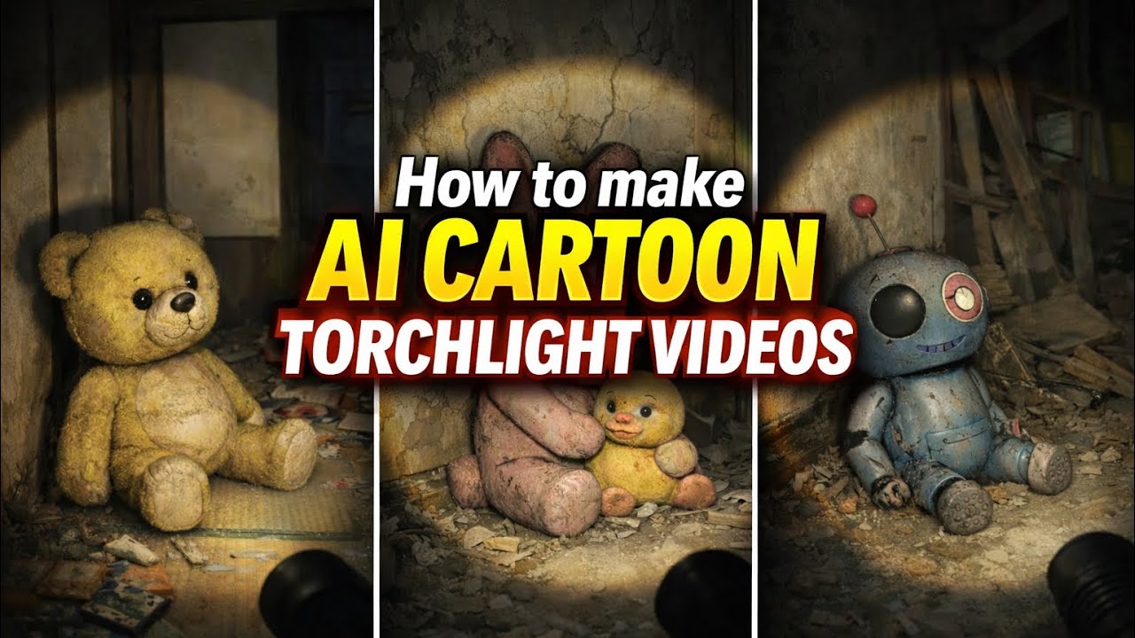 Make Viral Al Abandoned CartoonVideos || ai cartoon torchlight videos Telugu😳🤯