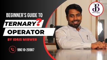 Ternary  oparator a quick view in to it by idris Mibweb