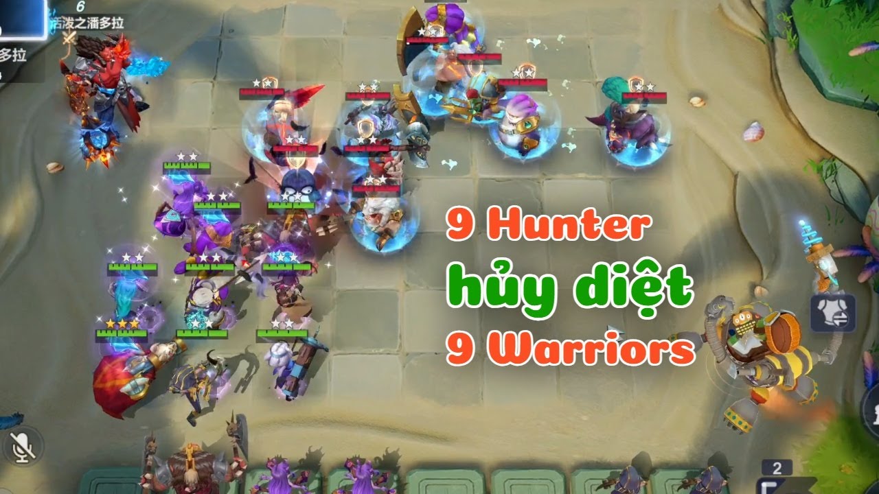 Destruction! Epic Battle Between 9 Hunters and 9 Warriors